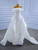 White Sheath Lace Beading Sequins Wedding Dress