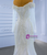 White Mermaid Tulle Long Sleeve Pearls Beading Wedding Dress