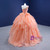 Orange Tulle One Shoulder Pleats Beading Prom Dress