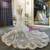 White Mermaid Appliques Beading Wedding Dress