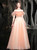 In Stock:Ship in 48 Hours Soft Pink Tulle Pleats Beading Prom Dress