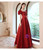 In Stock:Ship in 48 Hours Burgundy Satin Square Prom Dress