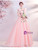 In Stock:Ship in 48 Hours Pink Tulle V-neck Colorful Appliques Prom Dress