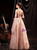 In Stock:Ship in 48 Hours Pink Strapless Sequins Prom Dress