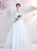 In Stock:Ship in 48 Hours White Puff Sleeve Beading Wedding Dress