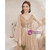 In Stock:Ship in 48 Hours Gold Sequins V-neck Beading Prom Dress