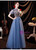 In Stock:Ship in 48 Hours Blue Sequins Puff Sleeve Prom Dress