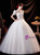 In Stock:Ship in 48 Hours White Sequins V-neck Beading Prom Dress 