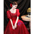 In Stock:Ship in 48 Hours Burgundy Beading Prom Dress