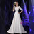 In Stock:Ship in 48 Hours White Satin Short Sleeve Prom Dress