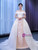 White Tulle Appliques Pleats Off the Shoulder Wedding Dress