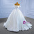 White Satin Off the Shoulder Pleats Wedding Dress