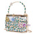 Colored Flowers Leaves Purses Metallic Cage