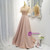 Pink Satin Strapless Prom Dress With Detachable Top