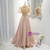 Pink Satin Strapless Prom Dress With Detachable Top