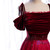 Burgundy Tulle Velvet Spaghetti Straps Beading Prom Dress