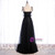 Black Tulle Spagehtti Straps Sequins Feather Prom Dress