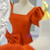 Orange Satin Puff Sleeve Prom Dress With Bow