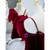 Burgundy Mermaid Velvet Spaghetti Straps Prom Dress