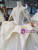 Tulle Sequins Short Sleeve Beading Wedding Dress
