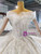 Tulle Sequins Beading Pearls Off the Shoulder Wedding Dress