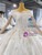 Tulle Sequins Beading Pearls Off the Shoulder Wedding Dress