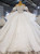 Tulle Sequins Beading Backless Wedding Dress