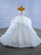 White Tulle Sweetheart Appliques Wedding Dress