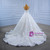 White Heavy Beading Straps Luxury Wedding Dress