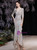 In Stock:Ship in 48 Hours Silver Sequins Long Sleeve Prom Dress