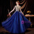 In Stock:Ship in 48 Hours Royal Blue Tulle Appliques Prom Dress