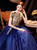 In Stock:Ship in 48 Hours Royal Blue Tulle Appliques Prom Dress