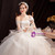 In Stock:Ship in 48 Hours White Tulle Sequins Beading Wedding Dress