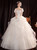 In Stock:Ship in 48 Hours White Tulle Sequins Beading Wedding Dress