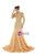 Gold Mermaid V-neck Long Sleeve Sequins Prom Dress