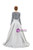 Silver Gray V-neck Long Sleeve Satin Sequins Prom Dress