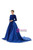 Royal Blue Mermiad Sequins Long Sleeve Prom Dress