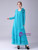 Elegant Blue Chiffon Mother Of The Bride Dress With Jacket