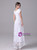 White Lace Cap Sleeve Mother Of The Bride Dress