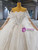 Tulle Off the Shoulder Beading Pearls Wedding Dress