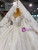 Ball Gown Tulle Sequins Beading Long Sleeve Wedding Dress