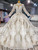Long Sleeve Bling Bling Sequins Beading Wedding Dress