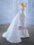 White Sequins Mermaid Pearls Appliques Wedding Dress