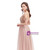 Pink Tulle Spaghetti Straps Backless Beading prom Dress