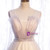 Light Pink Tulle Sequins V-neck Pleats Beading Prom Dress