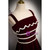 Burgundy Velvet Lace Straps Pearls Prom Dress