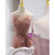 Pink Tulle Sequins Strapless Pleats Bow Prom Dress