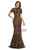 Black Gold Sequins Short Sleeve Mermaid Prom Dress