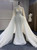 Luxury Mermaid Tulle Long Sleeve Beading Pearls Wedding Dress