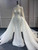 Luxury Mermaid Tulle Long Sleeve Beading Pearls Wedding Dress